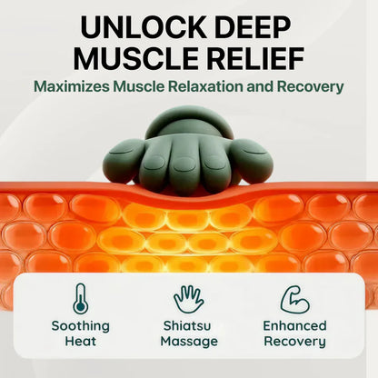 Hand-shaped Trapezius Massager with Heat Therapy